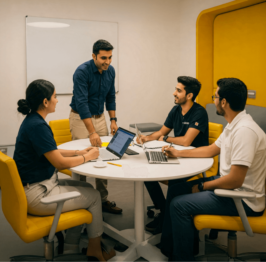 Image of medical professionals in a work meeting